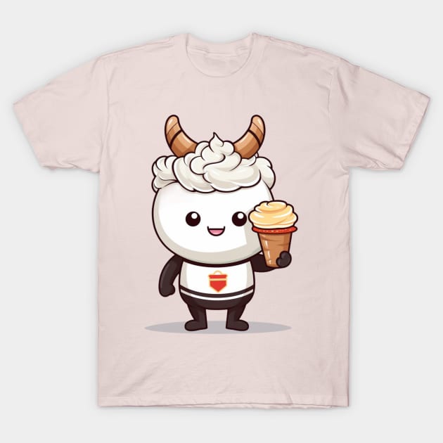 kawaii ice cream cone junk food T-Shirt cute  funny T-Shirt by nonagobich